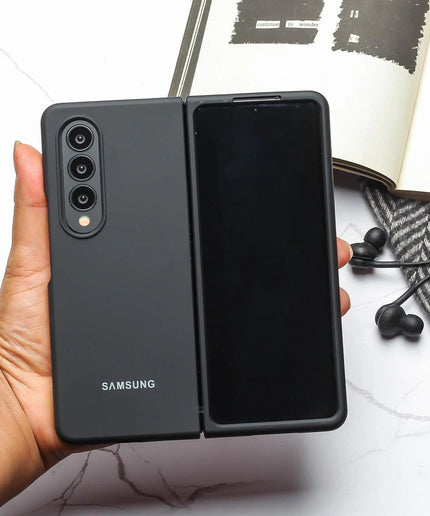 Black Original Silicone case for Samsung Z Fold 4 5G