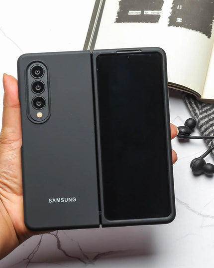 Black Original Silicone case for Samsung Z Fold 4 5G