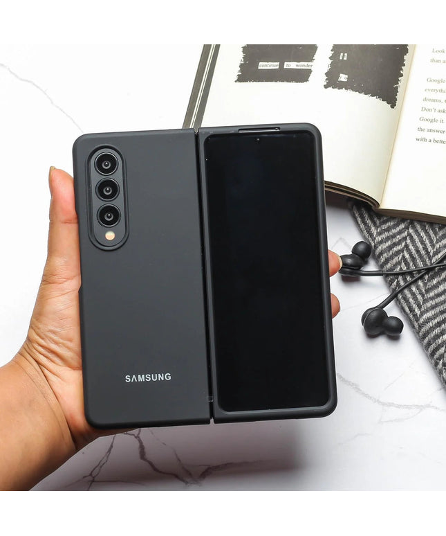 Black Original Silicone case for Samsung Z Fold 4 5G