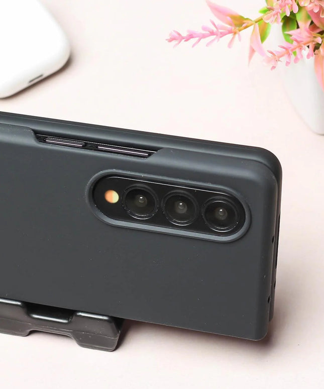 Black Original Silicone case for Samsung Z Fold 4 5G