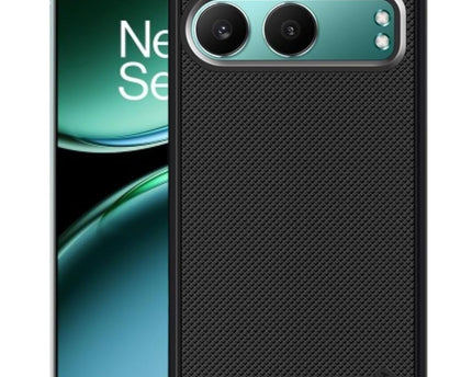Dsfinest Back Cover Case for OnePlus Nord 4 5G Slim & Lightweight | Ultra-Premium Dotted Design | Camera Protection Bump | Fabric Texture Back Case Cover OnePlus Nord 4 5G [PC & TPU, Black]