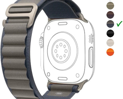 Apple Watch Loop Nylon Band for 42,44,45,49(mm) Smart Watch Strap  (Blue)