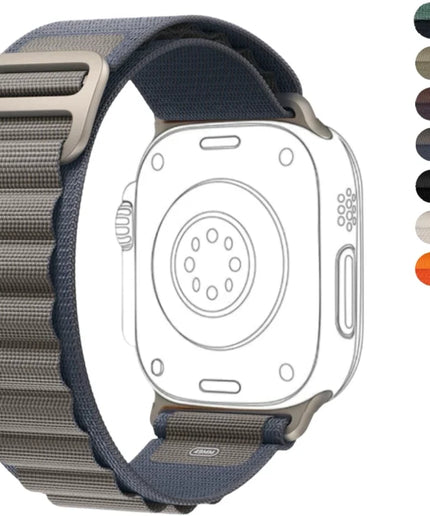 Apple Watch Loop Nylon Band for 42,44,45,49(mm) Smart Watch Strap  (Blue)