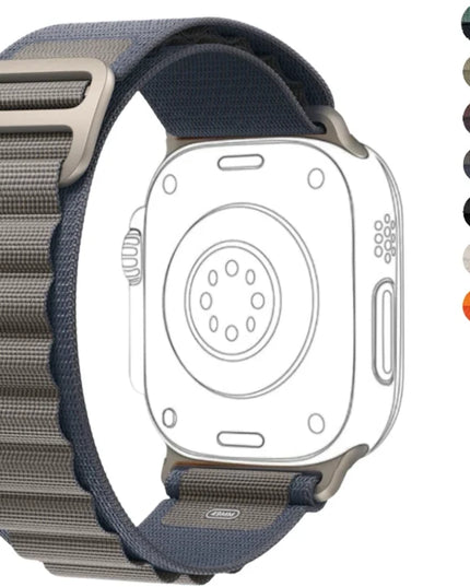 Apple Watch Loop Nylon Band for 42,44,45,49(mm) Smart Watch Strap  (Blue)