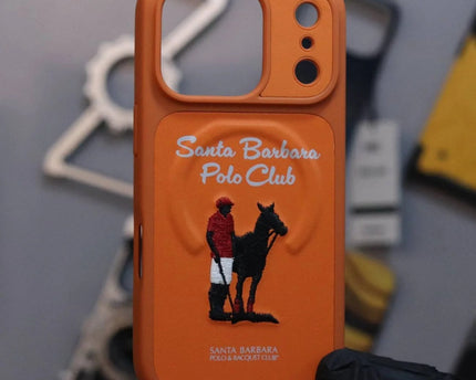 Santa Barbara Questa Series Leather Magsafe Case Orange