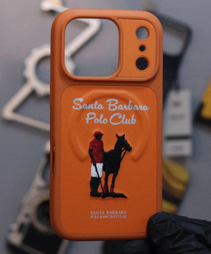 Santa Barbara Questa Series Leather Magsafe Case Orange