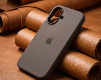 iPhone 16 Silicone Case (Brown)