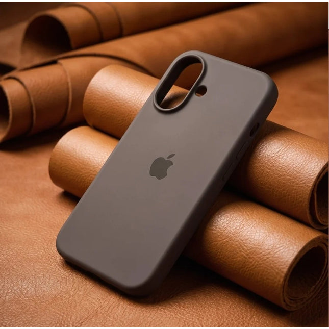iPhone 16 Silicone Case (Brown)