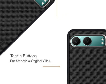 Dsfinest Back Cover Case for OnePlus Nord 4 5G Slim & Lightweight | Ultra-Premium Dotted Design | Camera Protection Bump | Fabric Texture Back Case Cover OnePlus Nord 4 5G [PC & TPU, Black]