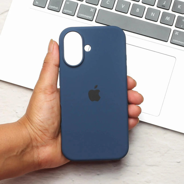 iPhone 16 Silicone Case (Blue)