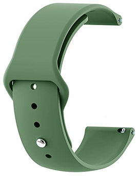 TG Soft Silicone Smart-Watch Strap - Watchband Straps Silicone Belt Replacement Compatible with Boat Watch Flash | Green 18/19 mm