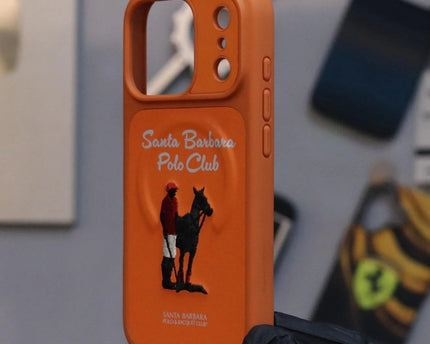Santa Barbara Questa Series Leather Magsafe Case Orange