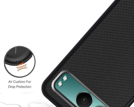 Dsfinest Back Cover Case for OnePlus Nord 4 5G Slim & Lightweight | Ultra-Premium Dotted Design | Camera Protection Bump | Fabric Texture Back Case Cover OnePlus Nord 4 5G [PC & TPU, Black]
