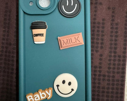 TG Cute 3D Bear Coffee Phone Case For iPhone  Soft Shockproof Protective Cover