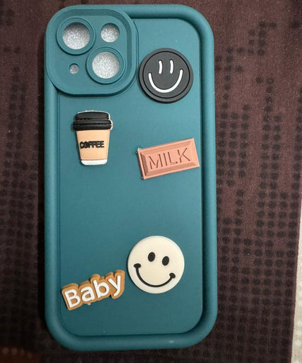Humpy Case Cute 3D Bear Coffee Phone Case For iPhone  Soft Shockproof Protective Cover