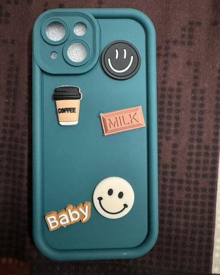 Humpy Case Cute 3D Bear Coffee Phone Case For iPhone  Soft Shockproof Protective Cover