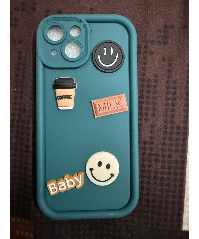 Humpy Case Cute 3D Bear Coffee Phone Case For iPhone  Soft Shockproof Protective Cover