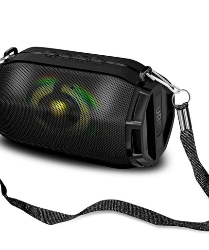 UBON SP-43 TWS Lightup 5W Bluetooth Speaker (Black, Stereo Channel)