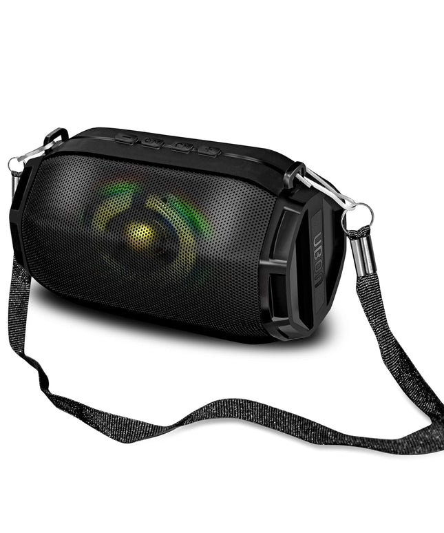 UBON SP-43 TWS Lightup 5W Bluetooth Speaker (Black, Stereo Channel)