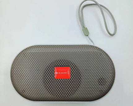 Grey ROCK MUSIC BT-654FMDL Big Bass Wireless Speaker