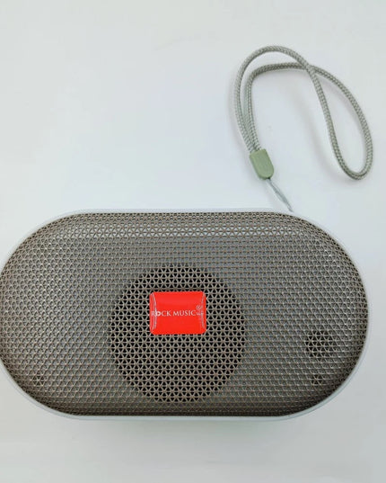 Grey ROCK MUSIC BT-654FMDL Big Bass Wireless Speaker