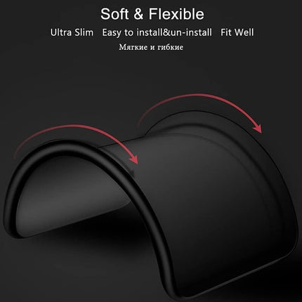 TEKOGEAR® Oppo Reno 14 Back Cover | Soft Silicone Slim Back Case Cover for Oppo Reno 14- Black