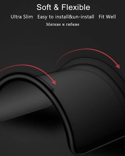 HC® Oppo Reno 14 Back Cover | Soft Silicone Slim Back Case Cover for Oppo Reno 14- Black