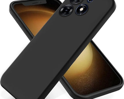 TEKOGEAR® Oppo Reno 14 Back Cover | Soft Silicone Slim Back Case Cover for Oppo Reno 14- Black