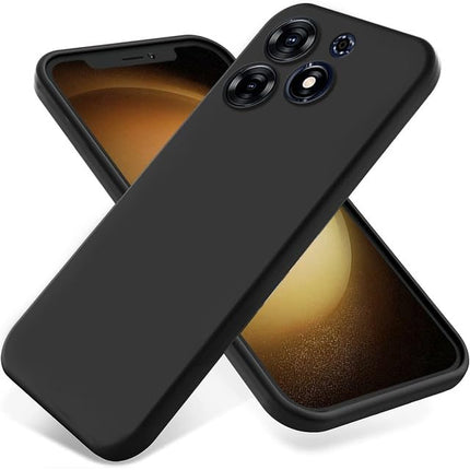 TEKOGEAR® Oppo Reno 14 Back Cover | Soft Silicone Slim Back Case Cover for Oppo Reno 14- Black