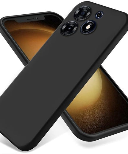 HC® Oppo Reno 14 Back Cover | Soft Silicone Slim Back Case Cover for Oppo Reno 14- Black