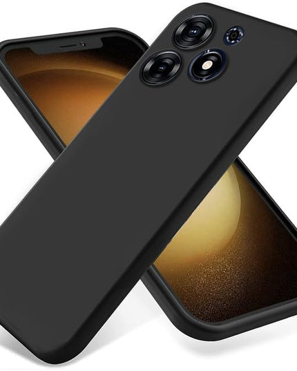HC® Oppo Reno 14 Back Cover | Soft Silicone Slim Back Case Cover for Oppo Reno 14- Black