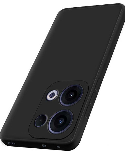Oppo K13 5G| Camera Bump Protection | Matte Soft Silicon Flexible | All Side Shock Proof Rubberised Back Case Cover for Oppo K13 5G (Black)