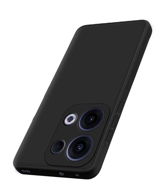Oppo K13 5G| Camera Bump Protection | Matte Soft Silicon Flexible | All Side Shock Proof Rubberised Back Case Cover for Oppo K13 5G (Black)
