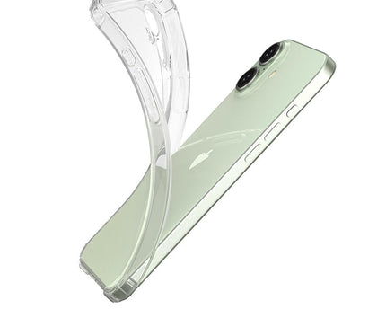 Scratch Resistant Anti Slip Back Cover Compatible with iPhone 16 - Transparent
