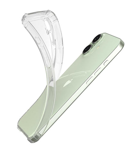 Scratch Resistant Anti Slip Back Cover Compatible with iPhone 16 - Transparent