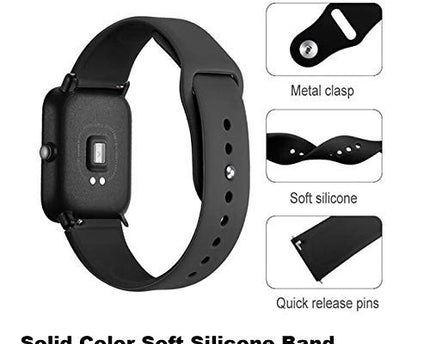 TG Soft Silicone Smart-Watch Strap - Watchband Straps Silicone Belt Replacement Compatible with Boat Watch Flash | Green 18/19 mm