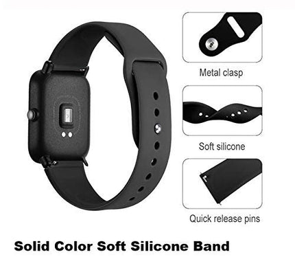 TG Soft Silicone Smart-Watch Strap - Watchband Straps Silicone Belt Replacement Compatible with Boat Watch Flash | Green 18/19 mm
