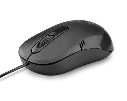 LAPCARE Optical USB Mouse L-60 Plus (Ind) 1000Dpi,3- Button, Scrolling Wheel, Plug and Play (Black)