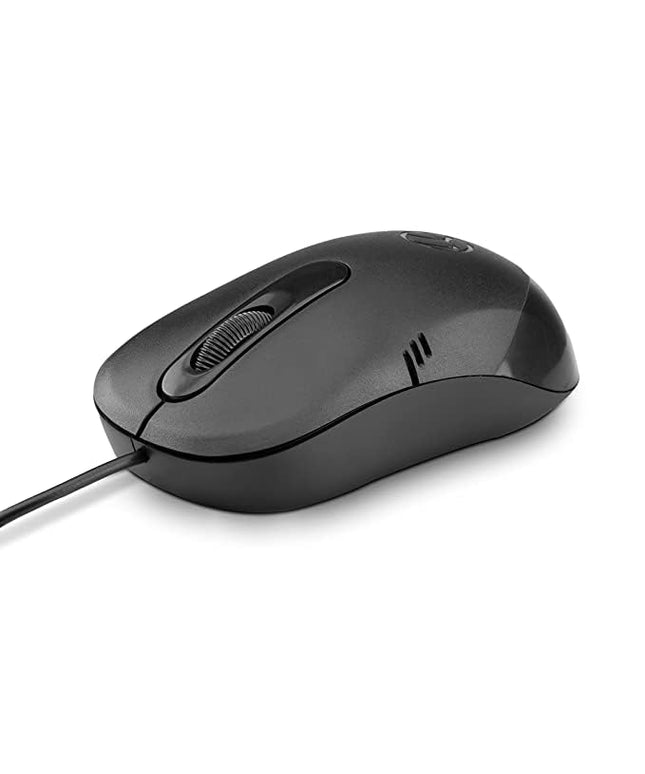 LAPCARE Optical USB Mouse L-60 Plus (Ind) 1000Dpi,3- Button, Scrolling Wheel, Plug and Play (Black)