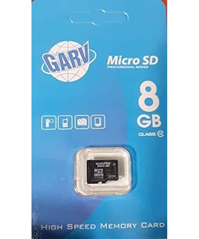 Garv Premium Series 8GB Memory Card Class 6 70 MB/s