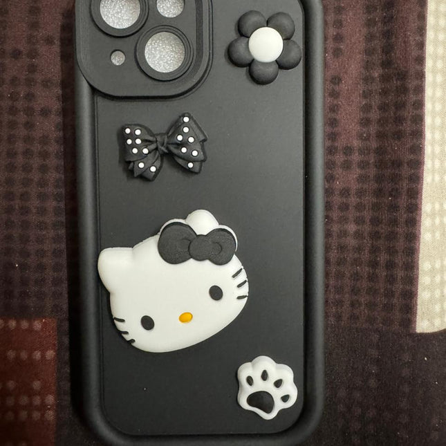 TG Cute 3D Bear Coffee Phone Case For iPhone  Soft Shockproof Protective Cover