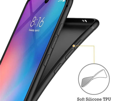 TEKOGEAR® Oppo Reno 14 Back Cover | Soft Silicone Slim Back Case Cover for Oppo Reno 14- Black
