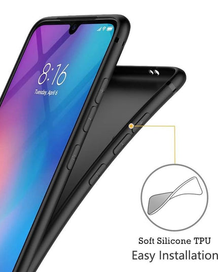 HC® Oppo Reno 14 Back Cover | Soft Silicone Slim Back Case Cover for Oppo Reno 14- Black