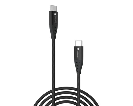 Portronics Konnect C1 20W PD Type C to Type C Unbreakable Data & Charging Cable, Nylon Braided with Metal Heads, 1M Length