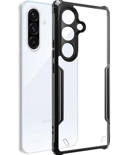 Samsung Galaxy M56 5G Back Cover | Transparent Crystal Clear Hard PC Back Case with TPU Bumper, Drop Protection Case Cover for Samsung Galaxy M56 5G