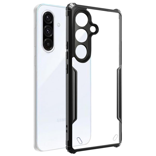 Samsung Galaxy M56 5G Back Cover | Transparent Crystal Clear Hard PC Back Case with TPU Bumper, Drop Protection Case Cover for Samsung Galaxy M56 5G