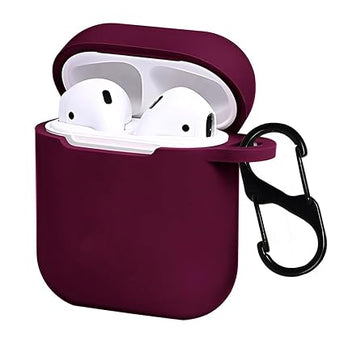 Silicone Soft Case Cover with Keychain for AirPods
