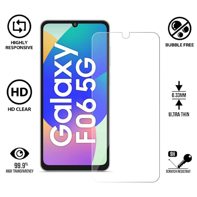 Unbreakable Nano Film Glass Screen Protector for Samsung Galaxy M06 5G | Galaxy F06 5G [ Flexible like a Screen Guard, Harder than a Tempered Glass ]