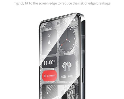 TG® Tempered Glass for Nothing Phone 3A Tempered Glass Screen Protector Guard (Black) Full Screen Coverage Nothing Phone 3A Glass Guard