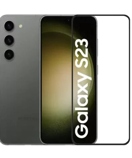 HC® Tempered Glass for SAMSUNG Galaxy S23 5G Screen guard Full HD Quality Edge to Edge Coverage (BLACK) (Pack of 1)